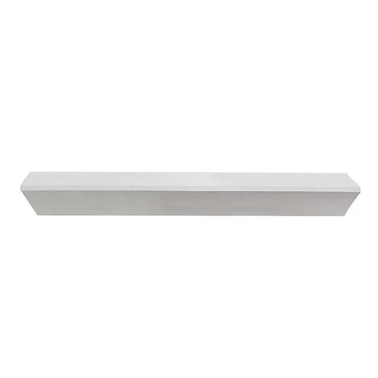Shelves-Kirklands Home White Wedge Wood Large Floating Shelf