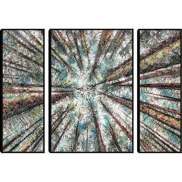 Canvas Art-Kirklands Home Spring Heights Framed Canvas Art Prints, Set of 3 Multi