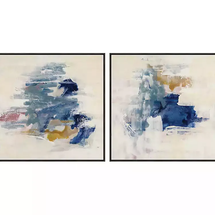 Canvas Art-Kirklands Home Soft Teal Waves I & II Canvas Art Prints, Set of 2