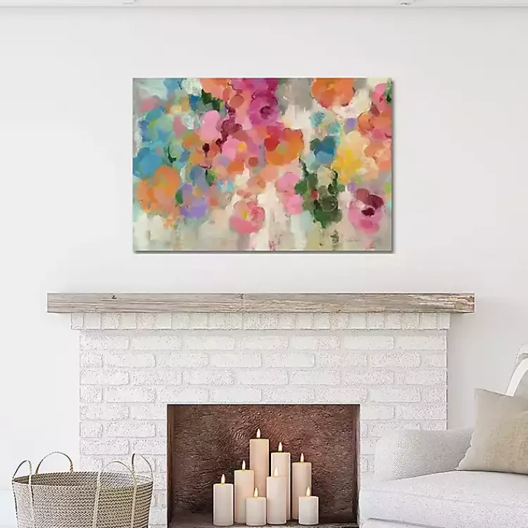 Canvas Art-Kirklands Home Colorful Garden I Giclee Canvas Art Print, 48x32 Multi