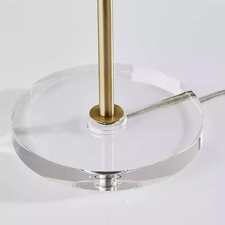 Table Lamps-Kirklands Home Antiqued Brass Dome Shade Table Lamp Gold