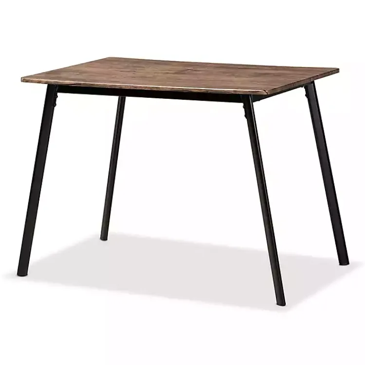 Dining Tables-Kirklands Home Table and Leather Bucket Chairs 5-pc. Dining Set