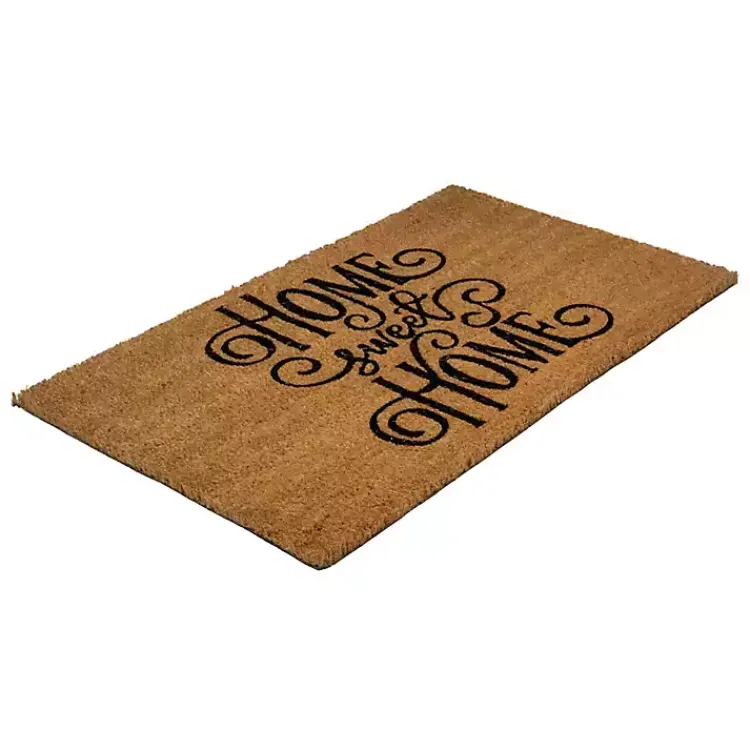 Doormats-Kirklands Home Flourish Script Home Sweet Home Coir Doormat