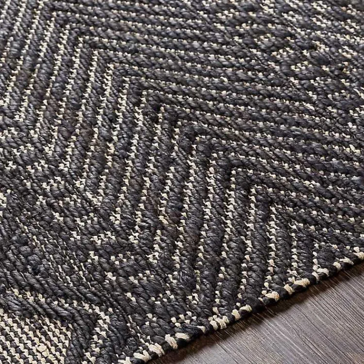 Area Rugs-Kirklands Home Diamond Jute Area Rug, 8x10 Black