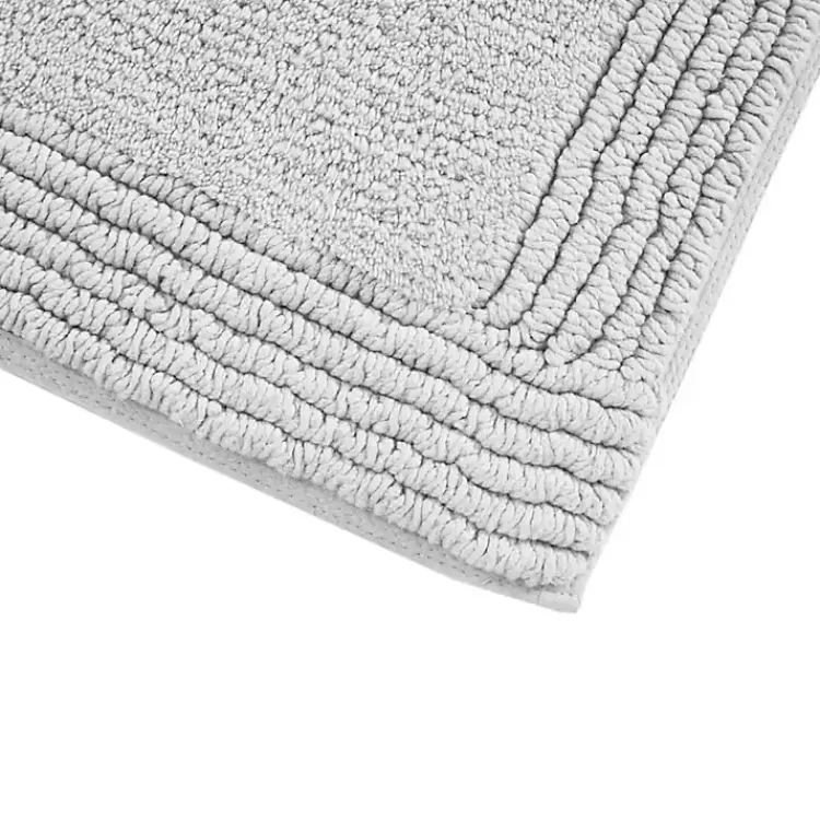 Bathroom Rugs-Kirklands Home Tufted Reversible Bath Mat, 34 in. Gray