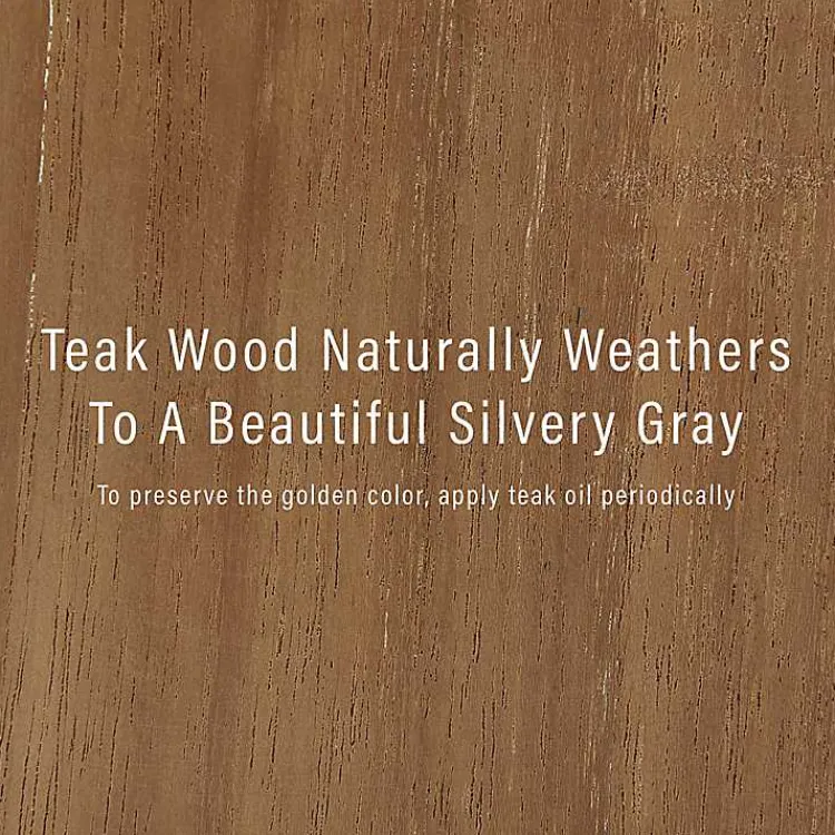 Outdoor Seating-Kirklands Home Lattice Teakwood Slatted Outdoor Bench Tan