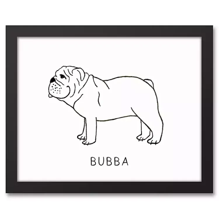 Wall Quotes & Signs-Kirklands Home Personalized Bulldog Framed Wall Plaque