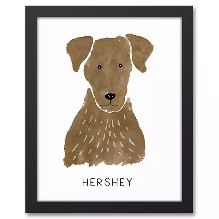 Wall Quotes & Signs-Kirklands Home Personalized Chocolate Labrador Canvas Wall Plaque