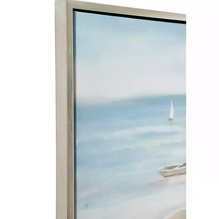 Framed Art-Kirklands Home Resting Rowboat Framed Canvas Art Print