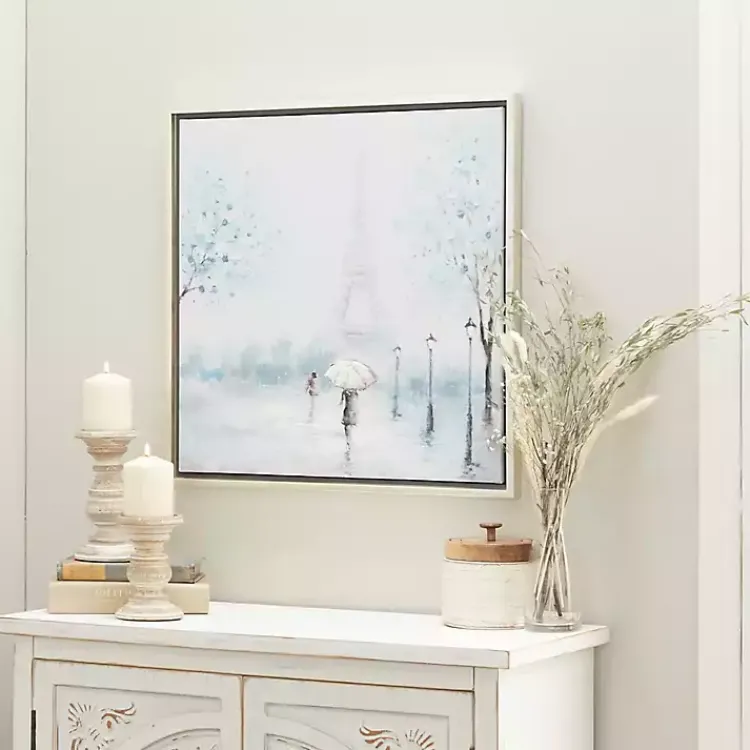 Framed Art-Kirklands Home Rainy Paris Blues Transitional Framed Wall Art