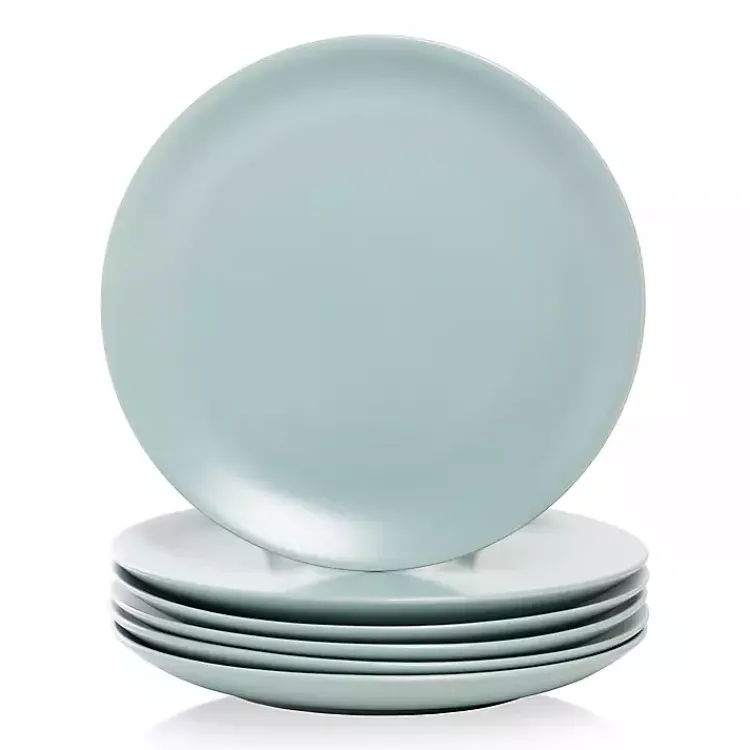 Dinnerware-Kirklands Home Mineral Classic Coupe Dinner Plates, Set of 6 Blue