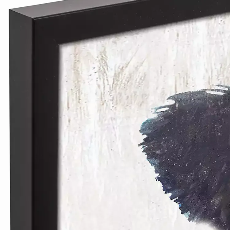 Framed Art-Kirklands Home Neutral Staring Cow Framed Canvas Art Print