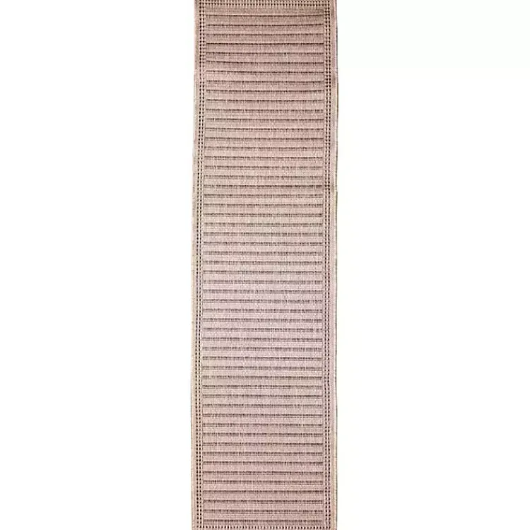 Outdoor Rugs-Kirklands Home Kaya Natural Gradient Indoor/Outdoor Runner, 2x7 Tan