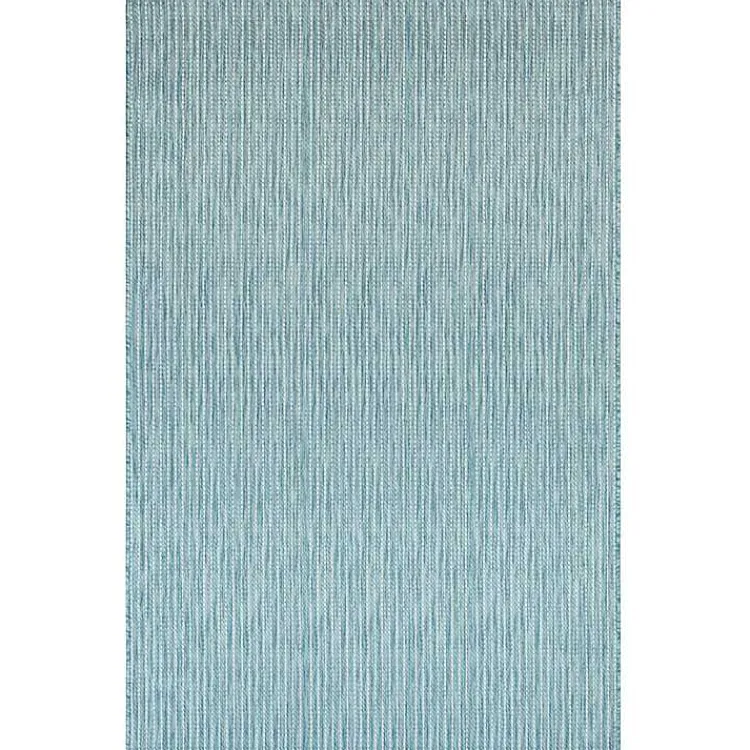 Outdoor Rugs-Kirklands Home Aqua Intertwine Indoor/Outdoor Area Rug, 7x9 Blue