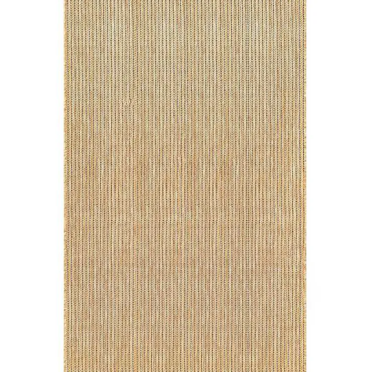 Outdoor Rugs-Kirklands Home Sand Intertwine Indoor/Outdoor Area Rug, 4x7 Tan
