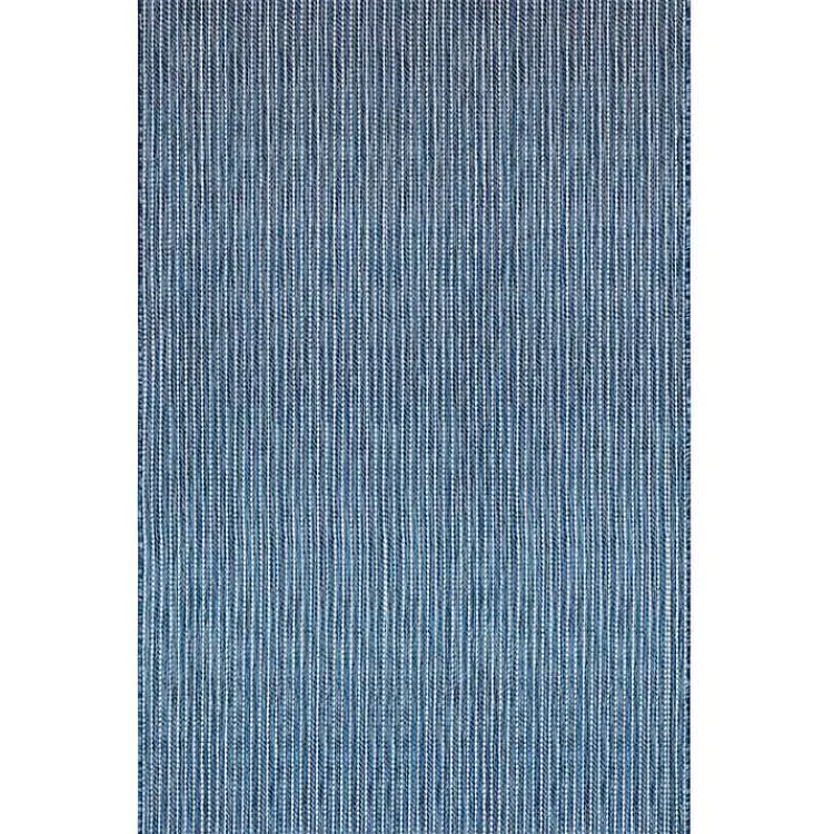 Outdoor Rugs-Kirklands Home Navy Intertwine Indoor/Outdoor Area Rug, 7x9 Blue