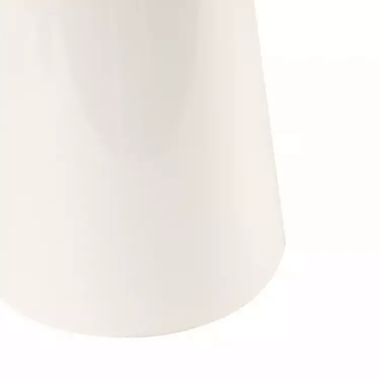 Table Lamps-Kirklands Home Ceramic and Wood Cone Table Lamp White