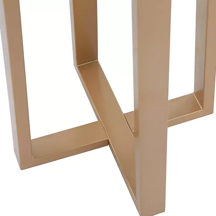 Floor Lamps-Kirklands Home Golden Triangle Marble Shelf Floor Lamp White