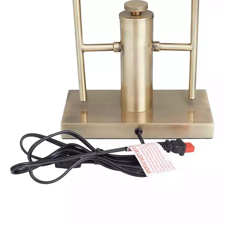 Table Lamps-Kirklands Home Metal Double Stem Table Lamp Gold