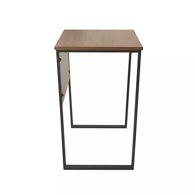 Office Furniture-Kirklands Home Dark Coffee Wood Computer Desk