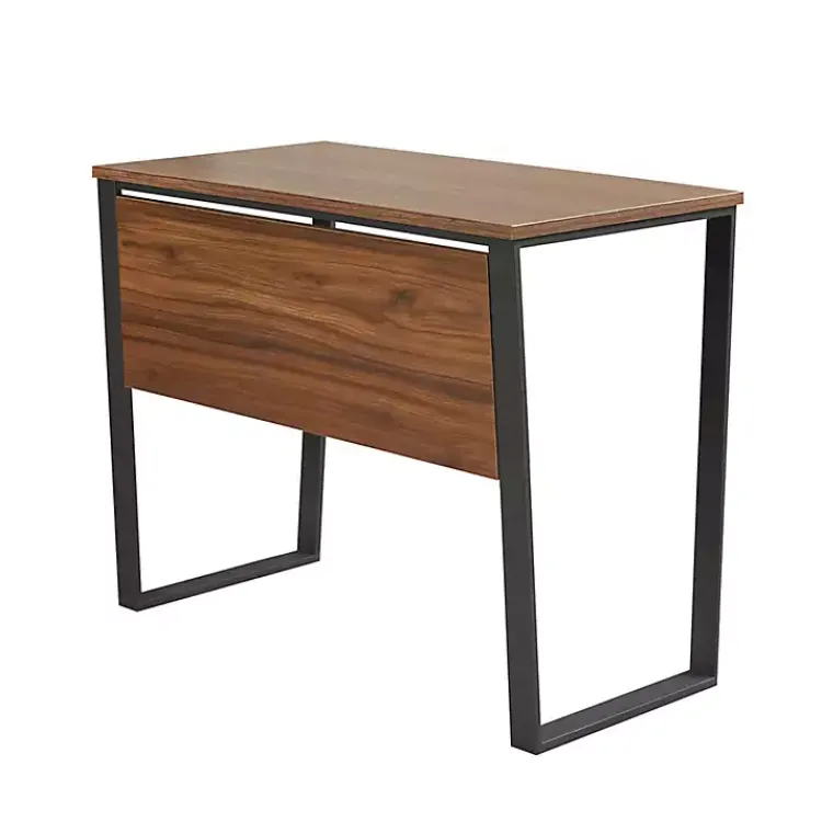 Office Furniture-Kirklands Home Dark Coffee Wood Computer Desk