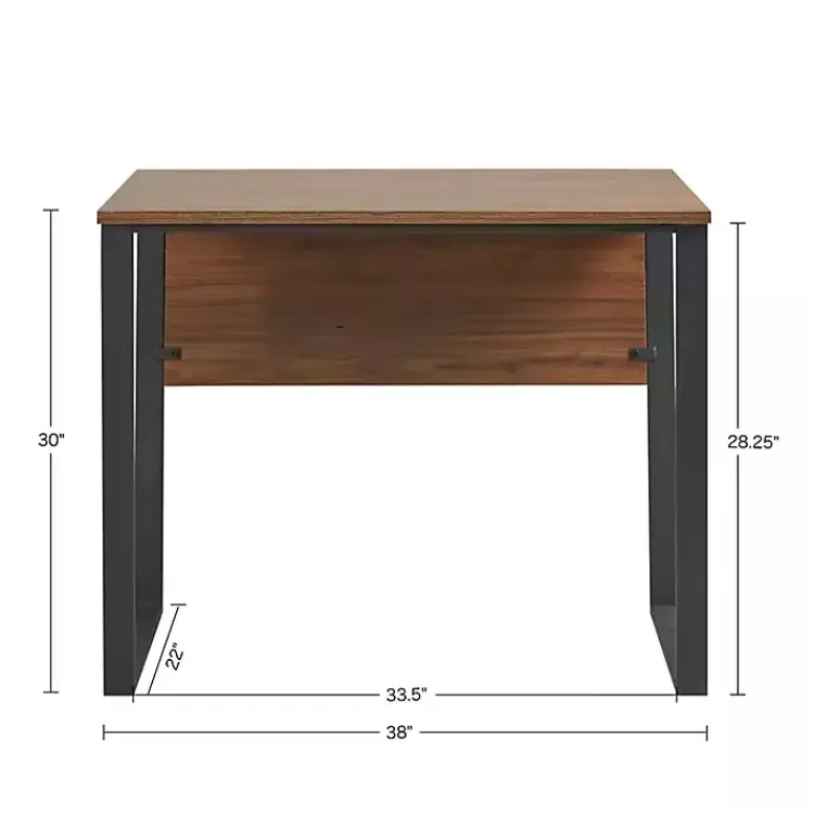 Office Furniture-Kirklands Home Dark Coffee Wood Computer Desk