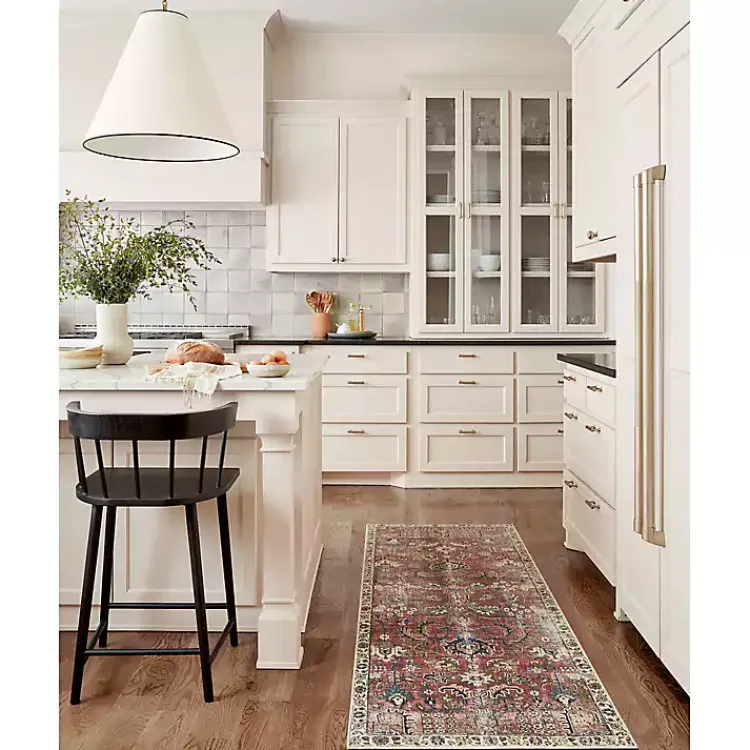 Area Rugs-Kirklands Home Chris Loves Julia x Loloi Jules Merlot Runner, 2x3