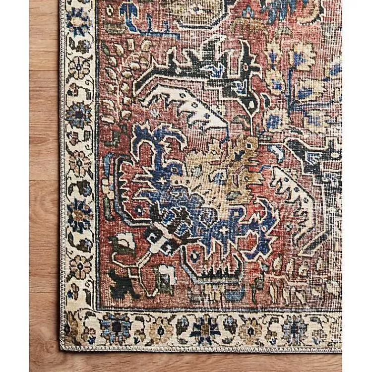 Area Rugs-Kirklands Home Chris Loves Julia x Loloi Jules Merlot Runner, 2x3