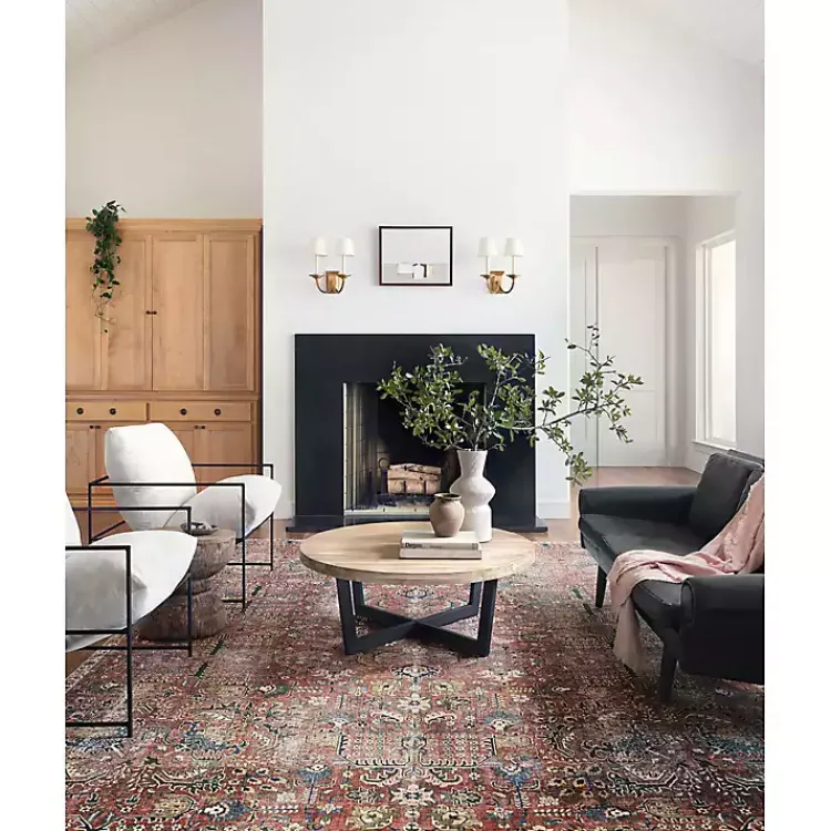 Area Rugs-Kirklands Home Chris Loves Julia x Loloi Jules Merlot Rug, 2x9