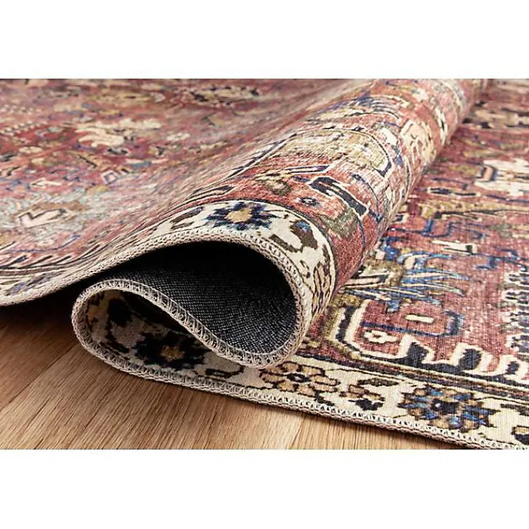 Area Rugs-Kirklands Home Chris Loves Julia x Loloi Jules Merlot Rug, 7x9