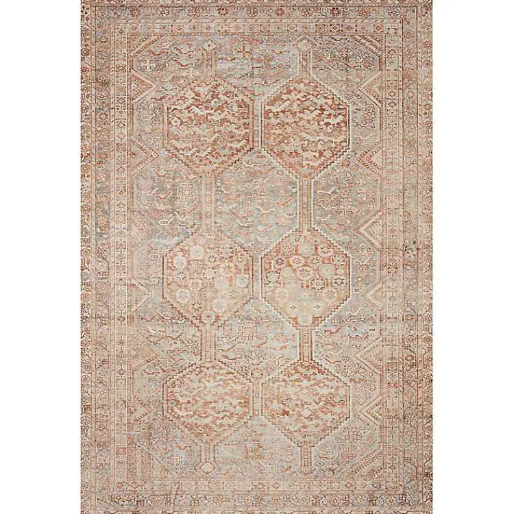 Area Rugs-Kirklands Home Chris Loves Julia x Loloi Jules Orange Rug, 2x9