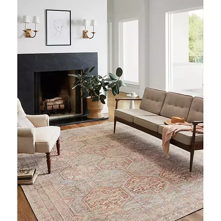 Area Rugs-Kirklands Home Chris Loves Julia x Loloi Jules Orange Rug, 2x9