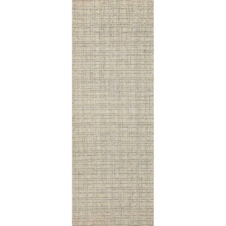Area Rugs-Kirklands Home Chris Loves Julia x Loloi Polly Tan Grid Rug, 2x9