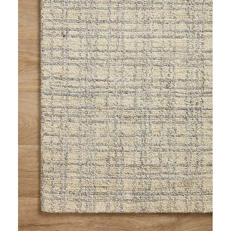 Area Rugs-Kirklands Home Chris Loves Julia x Loloi Polly Tan Grid Rug, 2x9