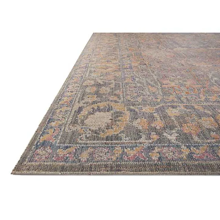 Area Rugs-Kirklands Home Chris Loves Julia x Loloi Rosemarie Gray Rug, 5x7