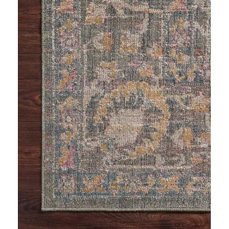 Area Rugs-Kirklands Home Chris Loves Julia x Loloi Rosemarie Gray Rug, 5x7