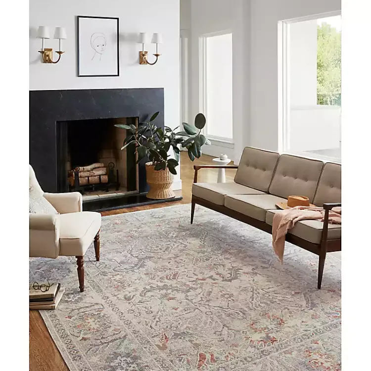 Area Rugs-Kirklands Home Chris Loves Julia x Loloi Rosemarie Iris Rug, 2x4 Gray