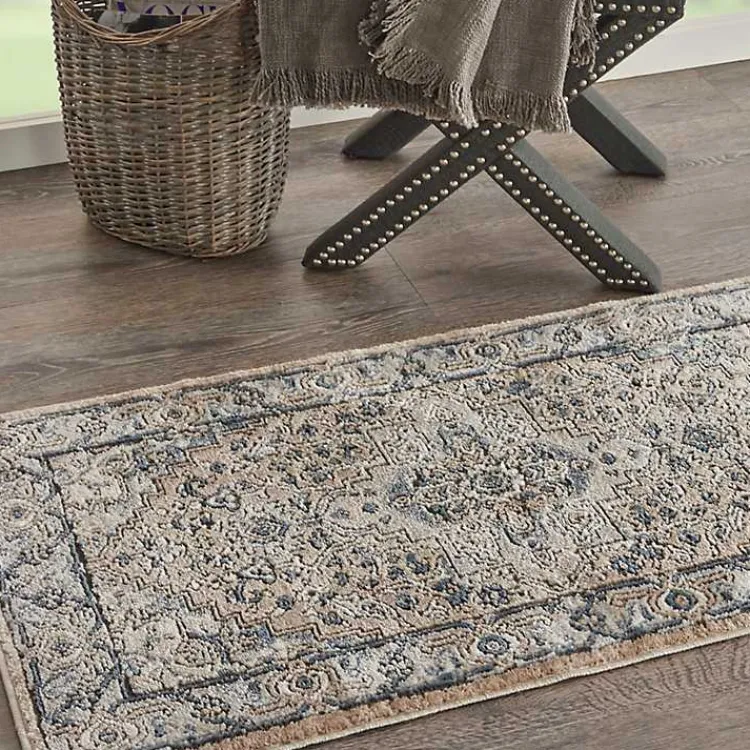 Area Rugs-Kirklands Home Multicolor Nadia Medallion Area Rug, 2x4 Gray
