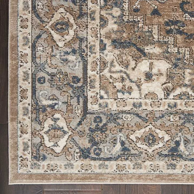 Area Rugs-Kirklands Home Multicolor Nadia Medallion Area Rug, 8x10 Gray