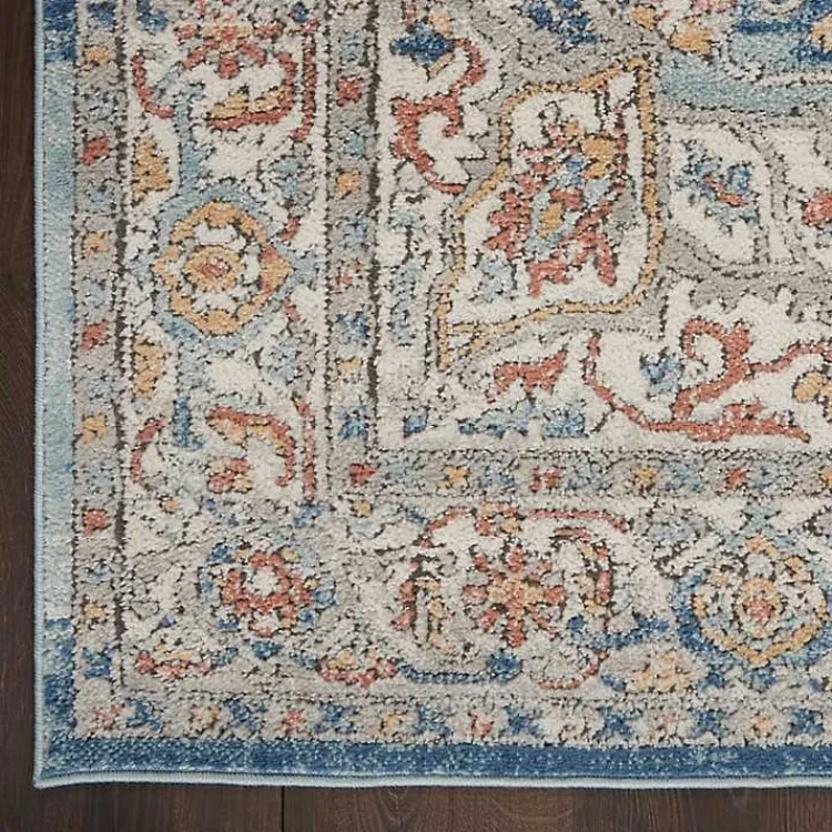 Area Rugs-Kirklands Home Vintage Raj Area Rug, 3x5 Blue