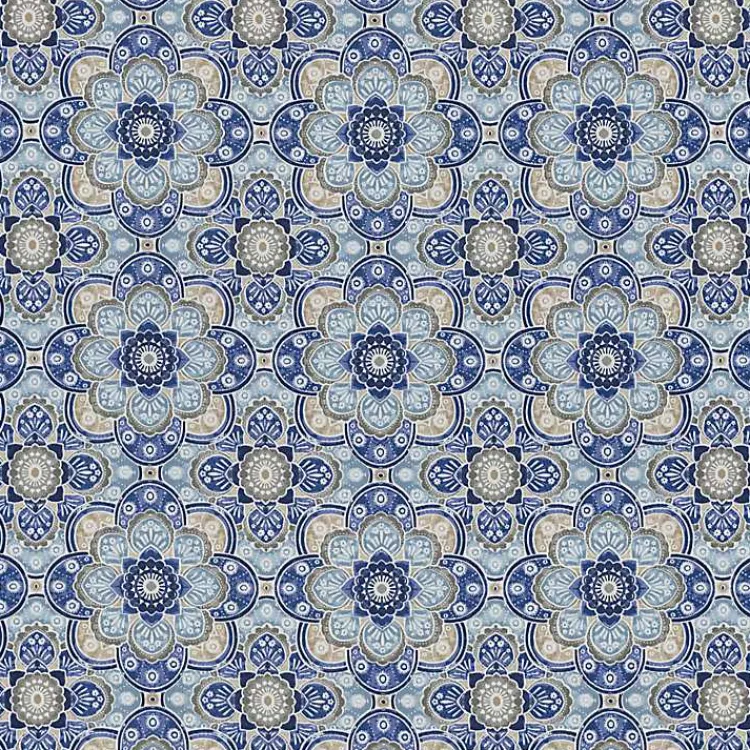 Outdoor Cushions & Pillows-Kirklands Home Emilia Outdoor Throw Pillows, Set of 2 Blue