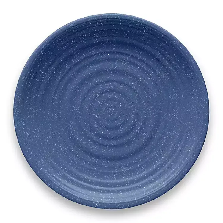 Outdoor Dining-Kirklands Home Madden Melamine Dinner Plates, Set of 6 Blue