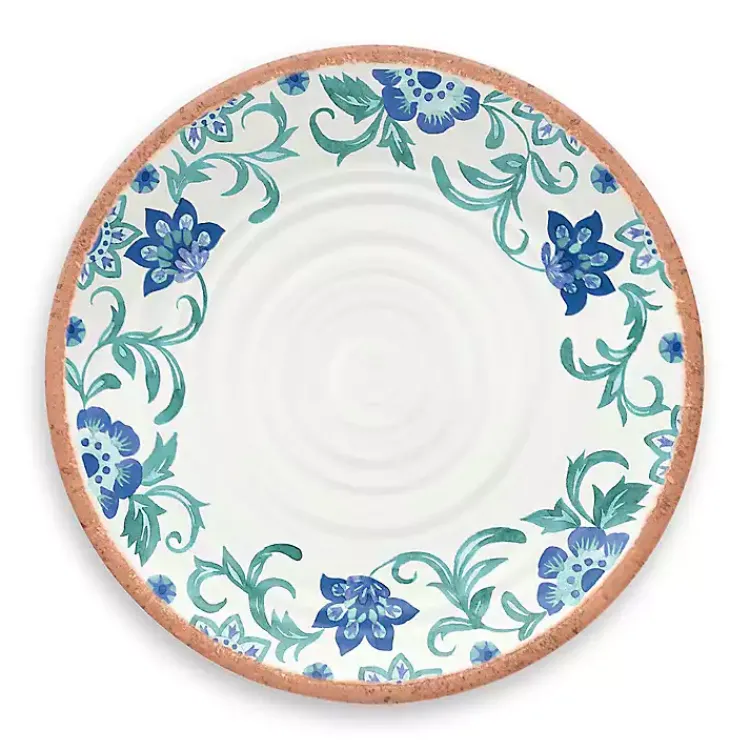 Outdoor Dining-Kirklands Home Turquoise Rio Melamine Dinner Plates, Set of 6