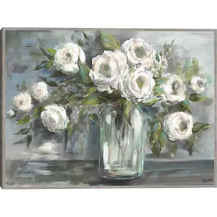 Framed Art-Kirklands Home Soft Blooms Still Life Framed Wall Art
