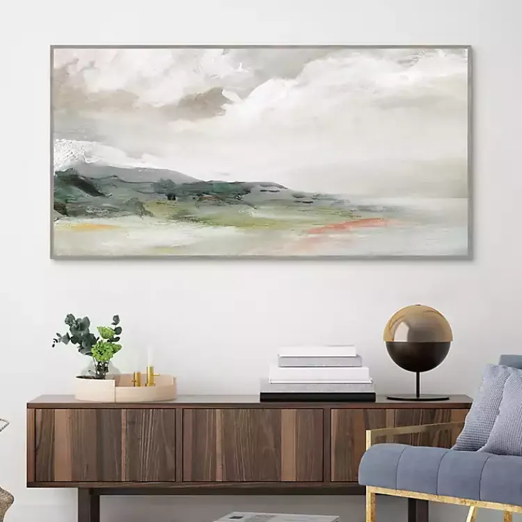 Framed Art-Kirklands Home Earth and Clouds Abstract Framed Wall Art