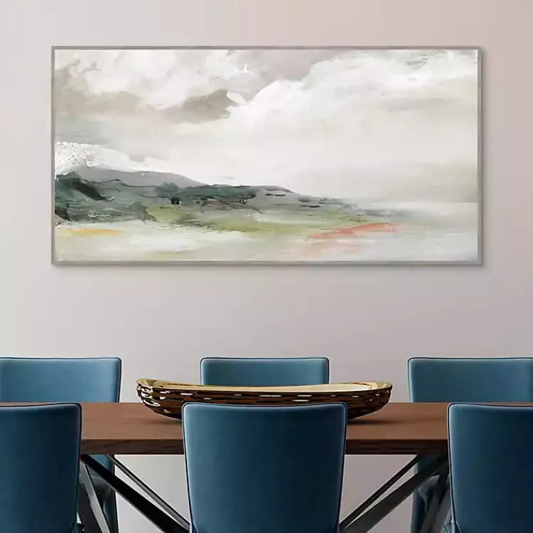 Framed Art-Kirklands Home Earth and Clouds Abstract Framed Wall Art