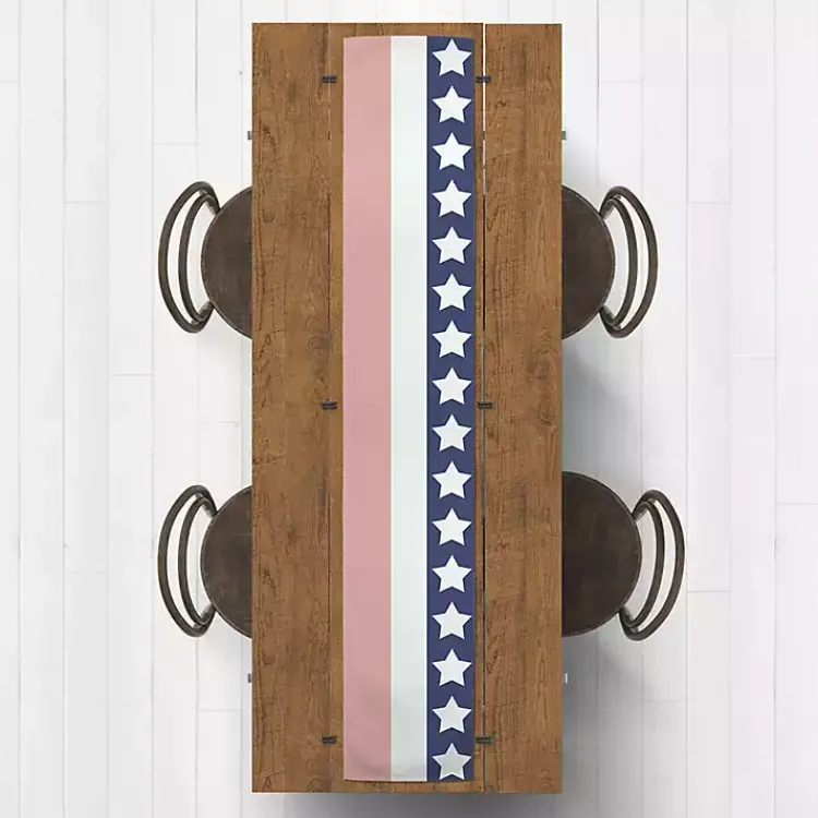 Table Linens-Kirklands Home July 4th Simple Stripe Decorative Table Runner