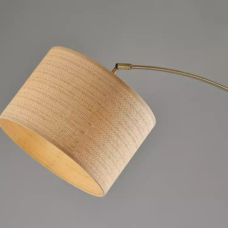 Floor Lamps-Kirklands Home Metal Arched Floor Lamp Gold