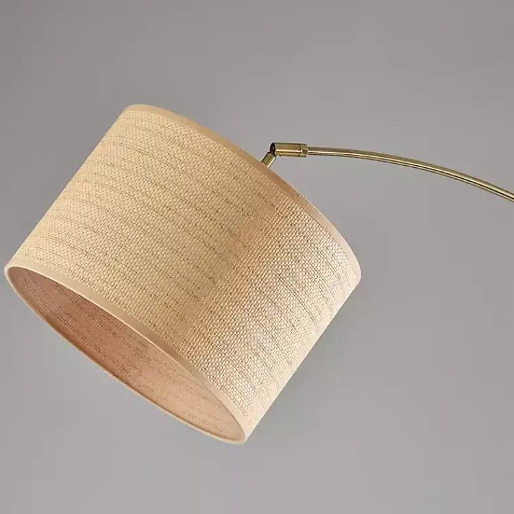 Floor Lamps-Kirklands Home Metal Arched Floor Lamp Gold