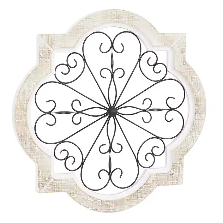 Wall Plaques-Kirklands Home Farmhouse Abstract Wall Plaque White